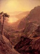 Albert Bierstadt View of Donner Lake, California Sweden oil painting artist